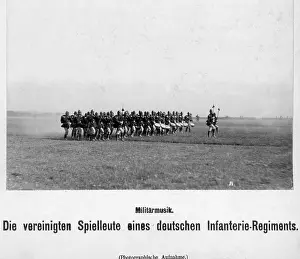 Bandsmen: Maneuver parade of an infantry regiment, 1903