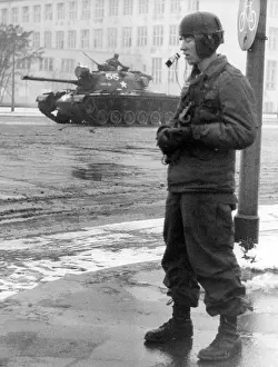 Manover: Maneuver of US troops in Berlin