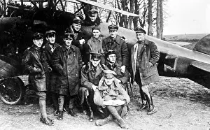 Rote: Manfred von Richthofen with Pilots, 1917