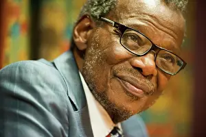 Buthelezi: Mangosuthu Buthelezi, IFP leader, during an interview