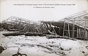Storehouse: Mangrove bark store built - Picault Island, Aldabra Group
