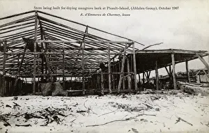 Storehouse: Mangrove bark store built - Picault Island, Aldabra Group