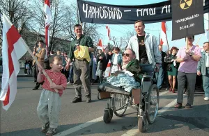 Belarusian: Manifestation in Minsk, 1998