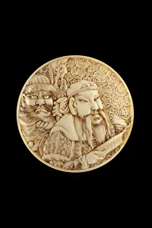 Bequeathed: Manju netsuke - Chohi and Kan'u
