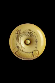 Manju: Manju netsuke - Kintoki with a huge carp