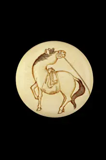 Tether: Manju netsuke with a sacred horse