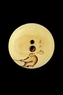 Tether: Manju netsuke with a sacred horse