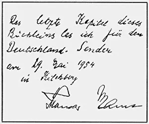 Laureates: Mann, Thomas, 6.6.1875 - 12.8.1955, German author