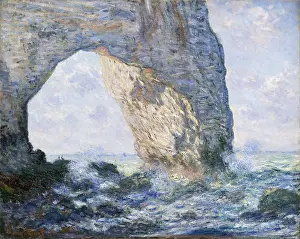 English Channel: The Manneporte (Etretat), by Claude Monet, 1883