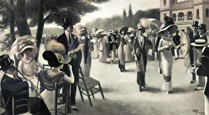 Longchamps: Mannequins at Races