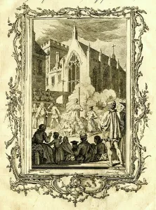 Smithfield: Manner of Burning the Martyrs in Smithfield