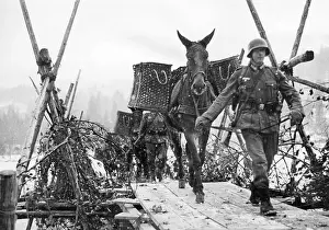 Mittenwald: Manoeuvre of the mountain infantry in Mittenwald, 1937