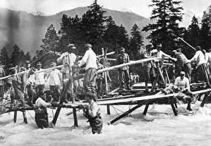 Isar: Manoeuvre of the mountain infantry in Mittenwald, 1937