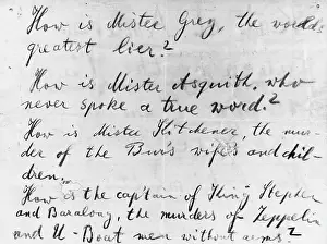 Asquith: No Man's Land notice