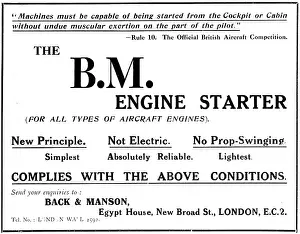 Starters: Back & Manson. B.M. Aircraft Engine Starters