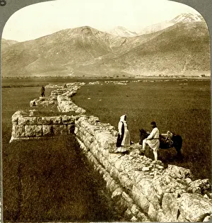Stereo: Mantinea's Wall and Mainalon Mountains, Greece