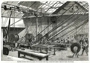 Insulating: Manufacture of the Atlantic telegraph cable 1857