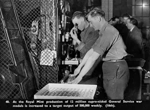 Nickel: Manufacture of war medals, Royal Mint