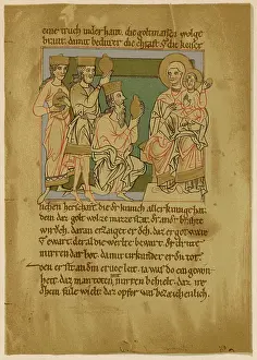 Leben: Manuscript depicting the visit of the Three Kings