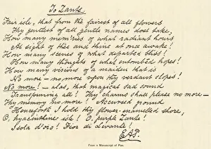 Poes: MANUSCRIPT OF E.A.POE