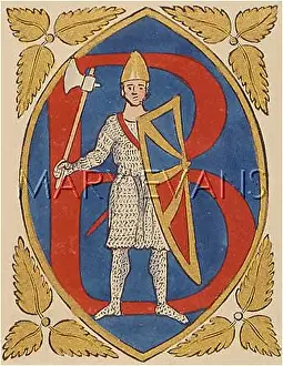 Brandishing: MANUSCRIPT LETTER B