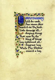 Strewn: Manuscript: Purple Darkness held the earth?
