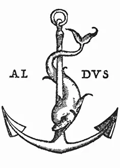 Signet: Manutius, Aldus, the Elder, 1449 - 6.2.1515