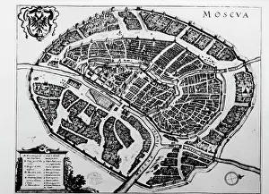 Wordly: Map of 17th century Moscow, Russia