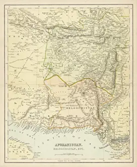 Measured: Map - Afghanistan circa 1860's
