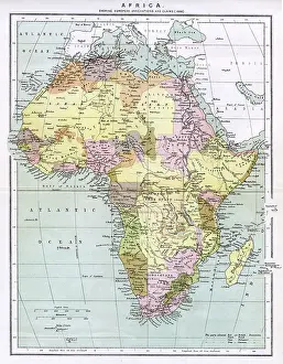 Annexations: Map of Africa 1888
