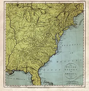 Colorization: Map of America, 1791