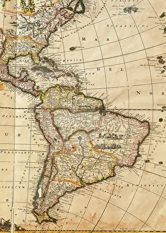 Nova: Map of America. Nova Totius Americae Descriptio by Frederik