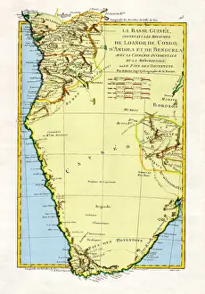 1788: Map of Angola and the Congo, 1788