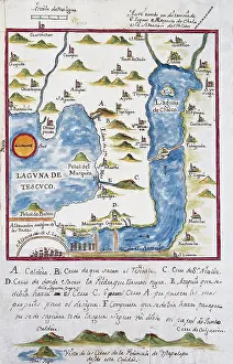 Tenochtitlan: Map of the archbishopric of Mexico (1767), by