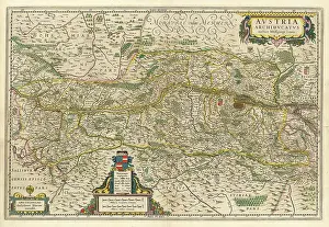 Oesterreich: Map of Archduchy of Austria. By Wolfgang