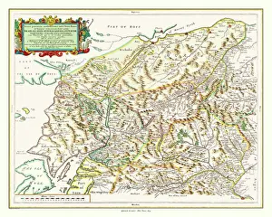 Shields: Map of Argyll, Scotland, by Johan Blaeu