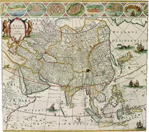 Iconographic: Map of Asia 1617