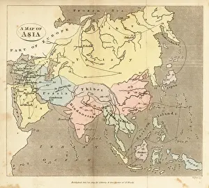 Map of Asia, early 19th century