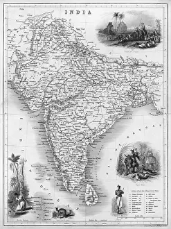 C1850: Map - Asia - India
