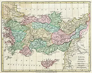 Lycia: Map of Asia Minor (Turkey)