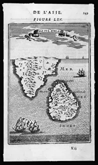 Ceylan: MAP/ASIA/SRI LANKA 1719