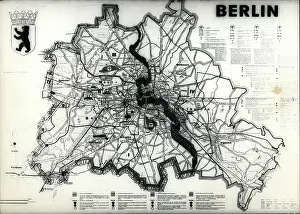 Centimeters: Map of Berlin for distribution at World Exhibition, Seattle