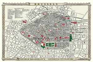 Bradshaw: Map of Brussels