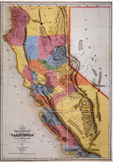 Drayton: Map of California Gold 1851