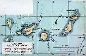 Lanzarote: Map of the Canary Archipelago
