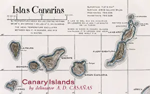 Lanzarote: Map of the Canary Islands