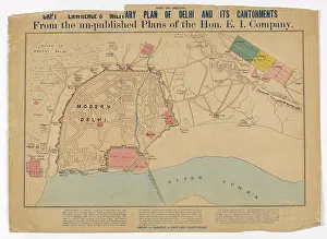 Mutiny: Map: Capt Lawrences Military Plan of Delhi