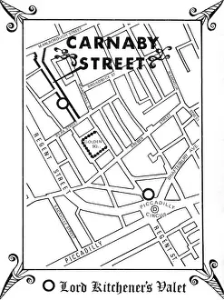 Carnaby: Map of Carnaby Street, 1960s