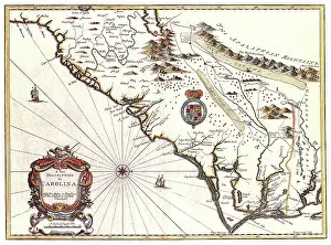 Antiquarian: Map of Carolina 1676