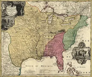 Beavers: Map of central and eastern North America representing